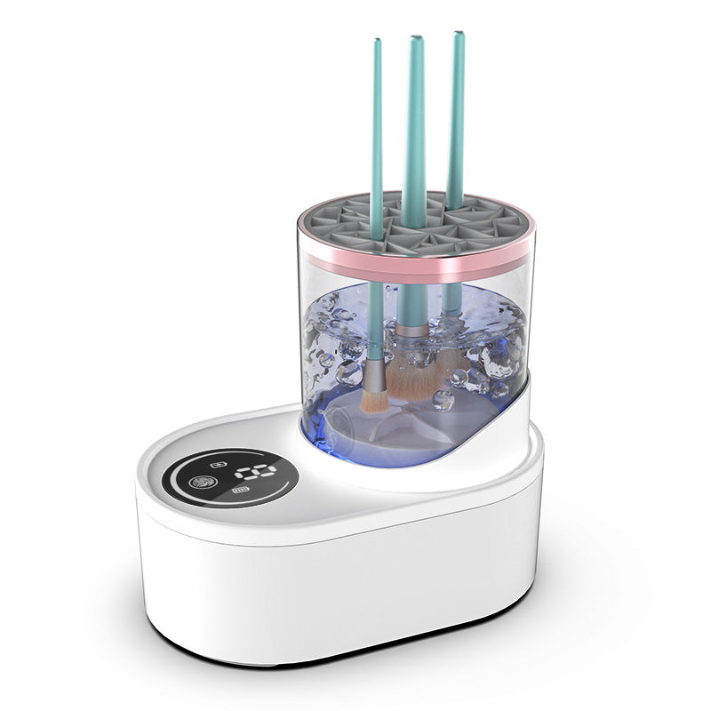 Automatic Makeup Brush Cleaner & Dryer – Rechargeable UV Disinfection