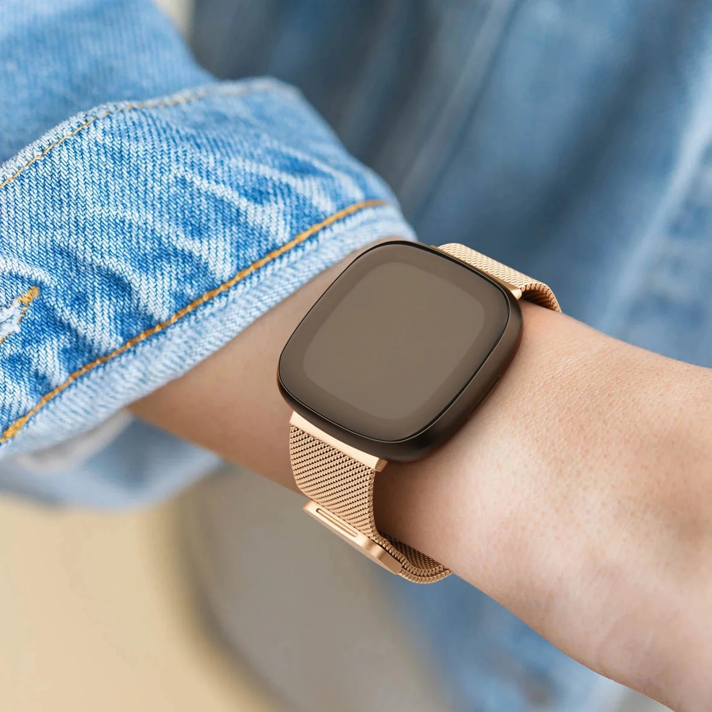 Stainless Steel Apple Watch Band – Premium Metal Strap (Compatible)