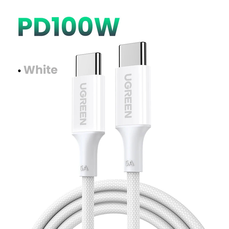 UGREEN 100W USB-C to USB-C Fast Charging Cable (PD 5A, E-Marker)MacBook iPhone17 16 iPad Samsung