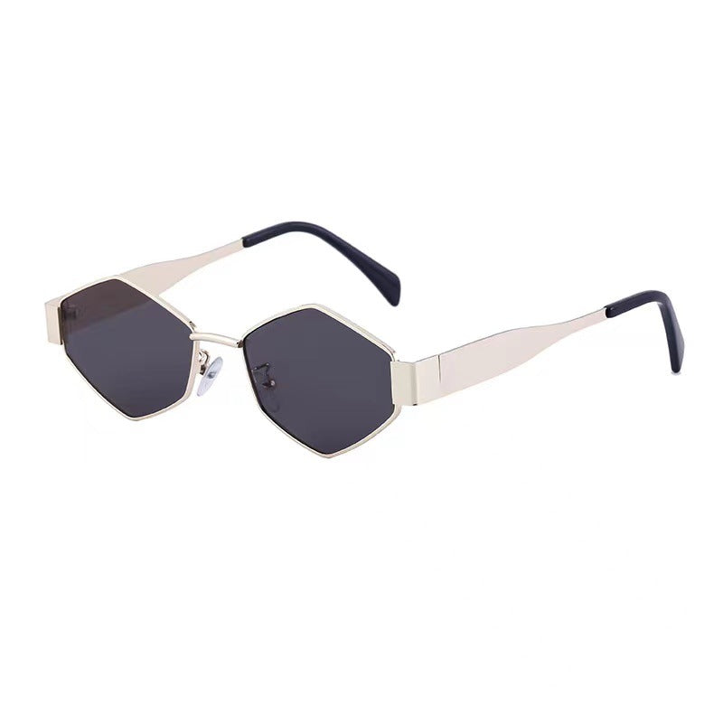 Geometric Polygon Metal Sunglasses – Modern Fashion Edition
