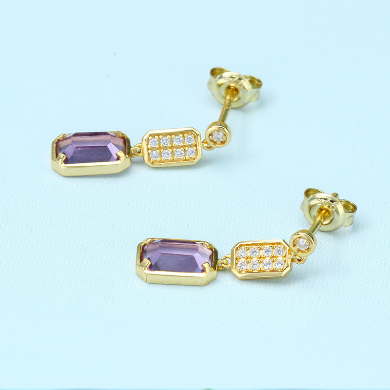 925 Sterling Silver Brazilian Amethyst Jewelry Set