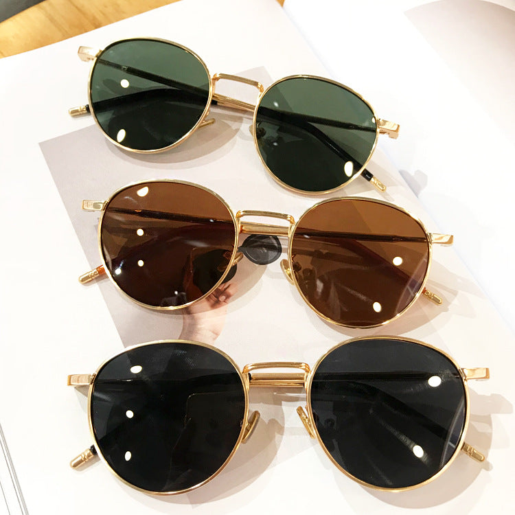 Polarized Round Metal Sunglasses – UV400 Unisex