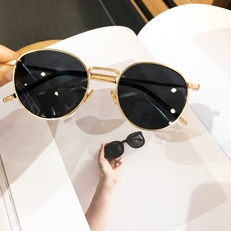Polarized Round Metal Sunglasses – UV400 Unisex