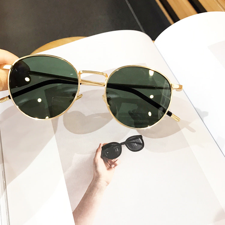 Polarized Round Metal Sunglasses – UV400 Unisex