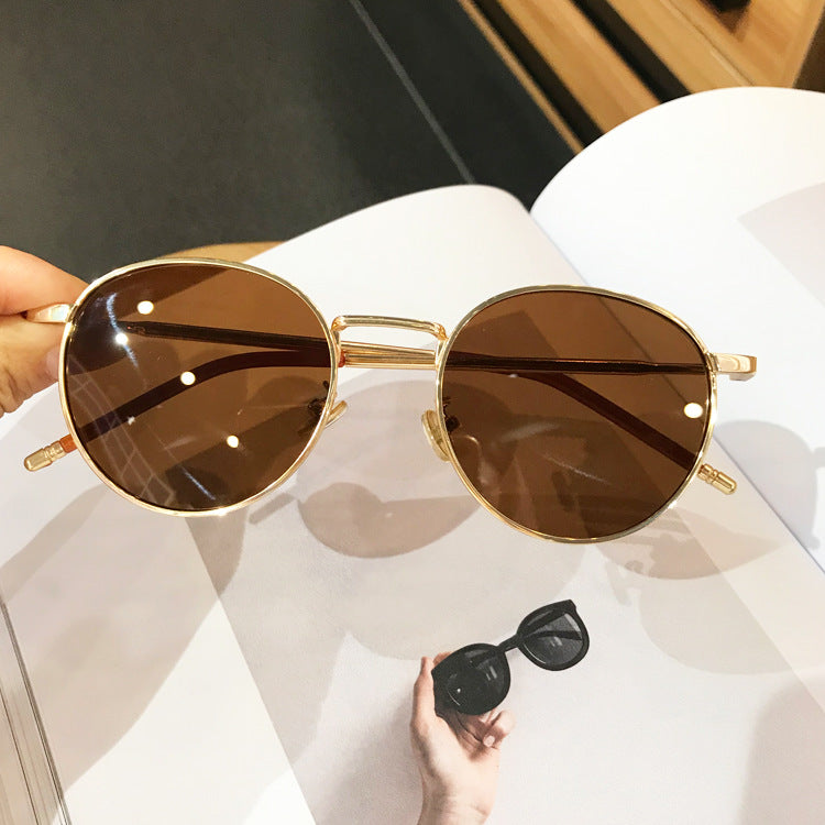 Polarized Round Metal Sunglasses – UV400 Unisex