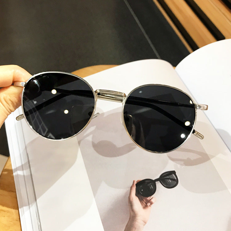 Polarized Round Metal Sunglasses – UV400 Unisex
