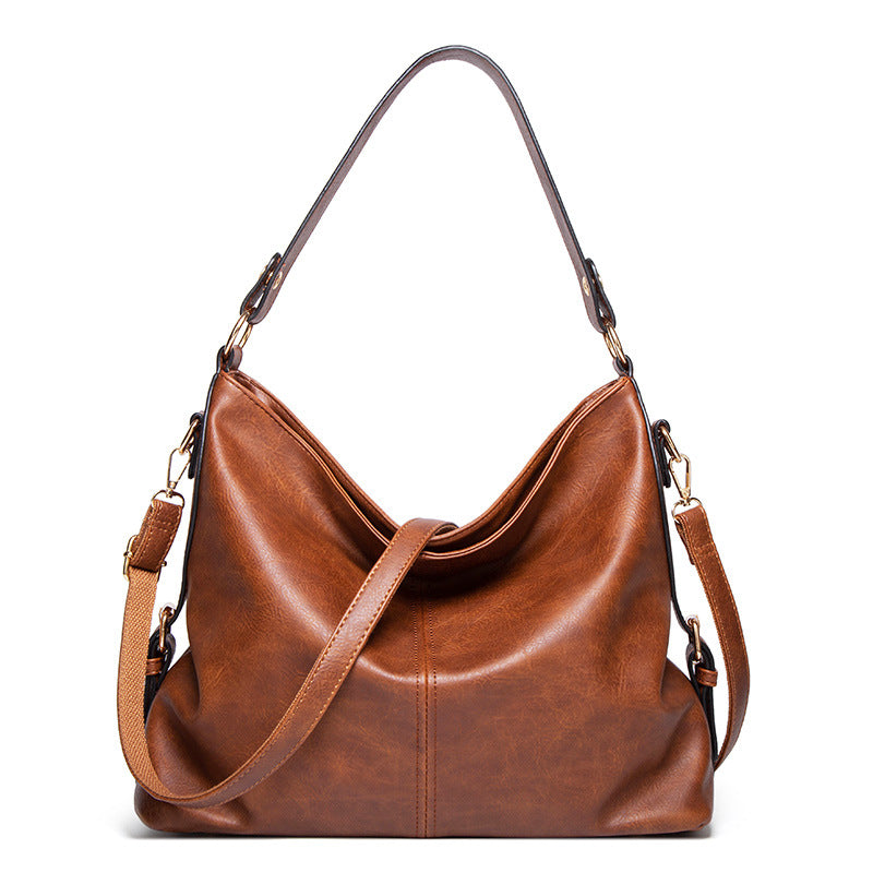 Elegant Leather Shoulder Handbag – Modern Crossbody Style