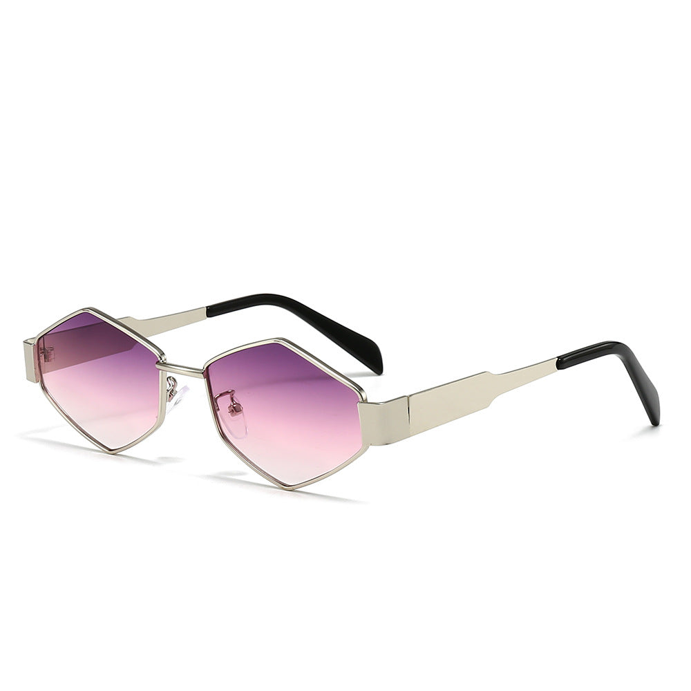 Geometric Polygon Metal Sunglasses – Modern Fashion Edition