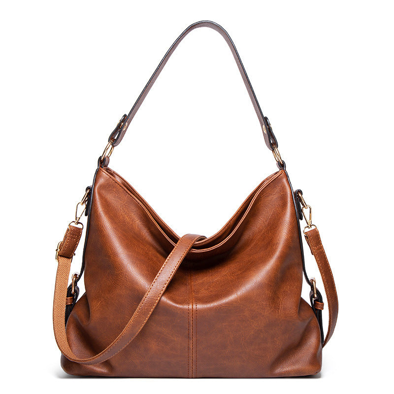 Elegant Leather Shoulder Handbag – Modern Crossbody Style