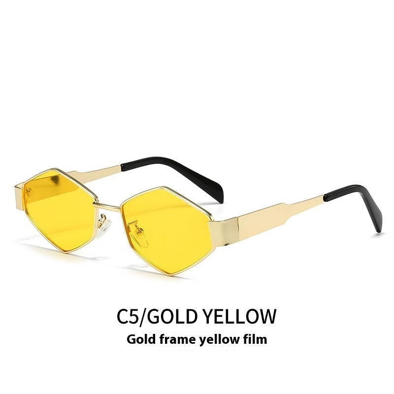 Geometric Polygon Metal Sunglasses – Modern Fashion Edition