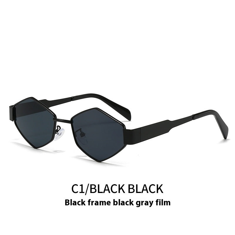 Geometric Polygon Metal Sunglasses – Modern Fashion Edition