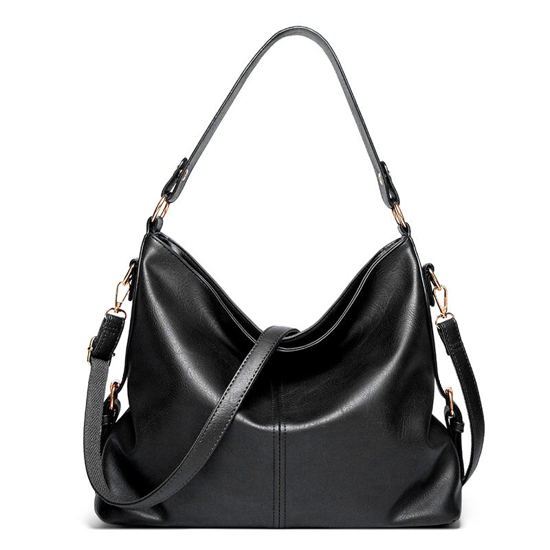 Elegant Leather Shoulder Handbag – Modern Crossbody Style