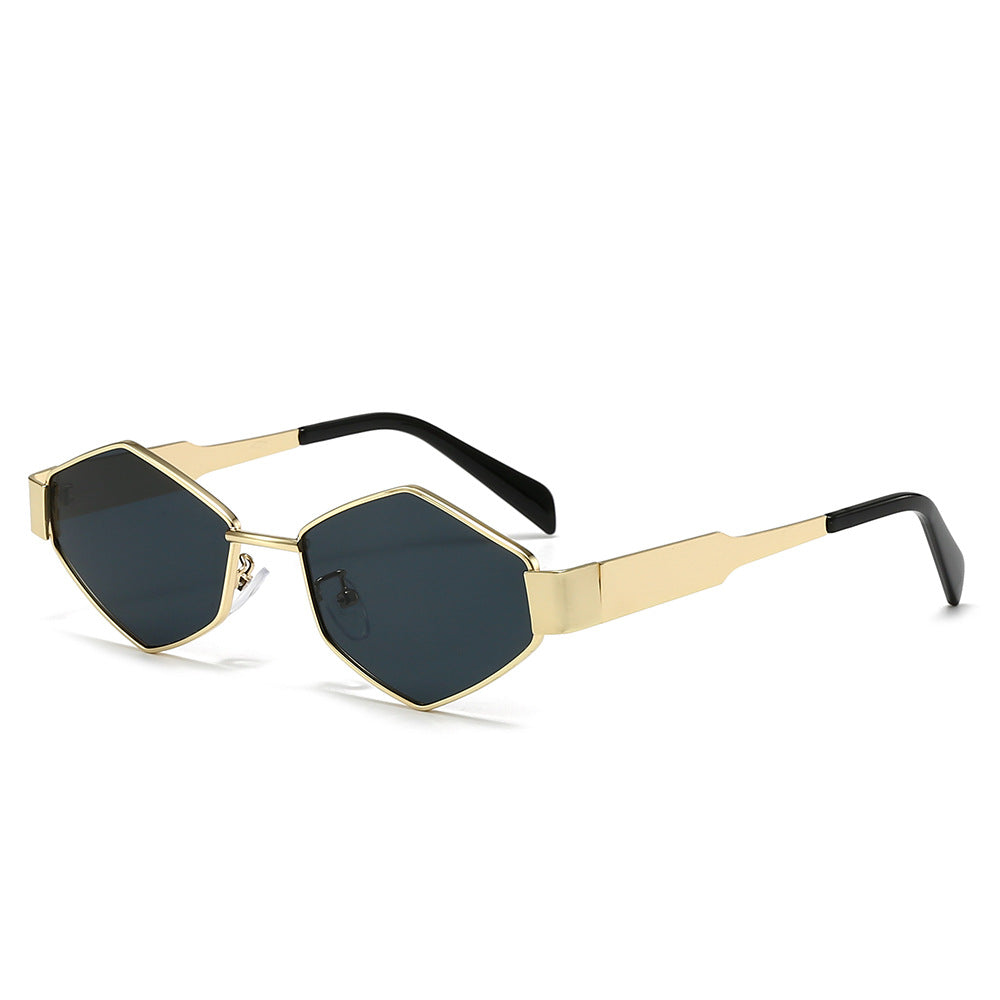 Geometric Polygon Metal Sunglasses – Modern Fashion Edition