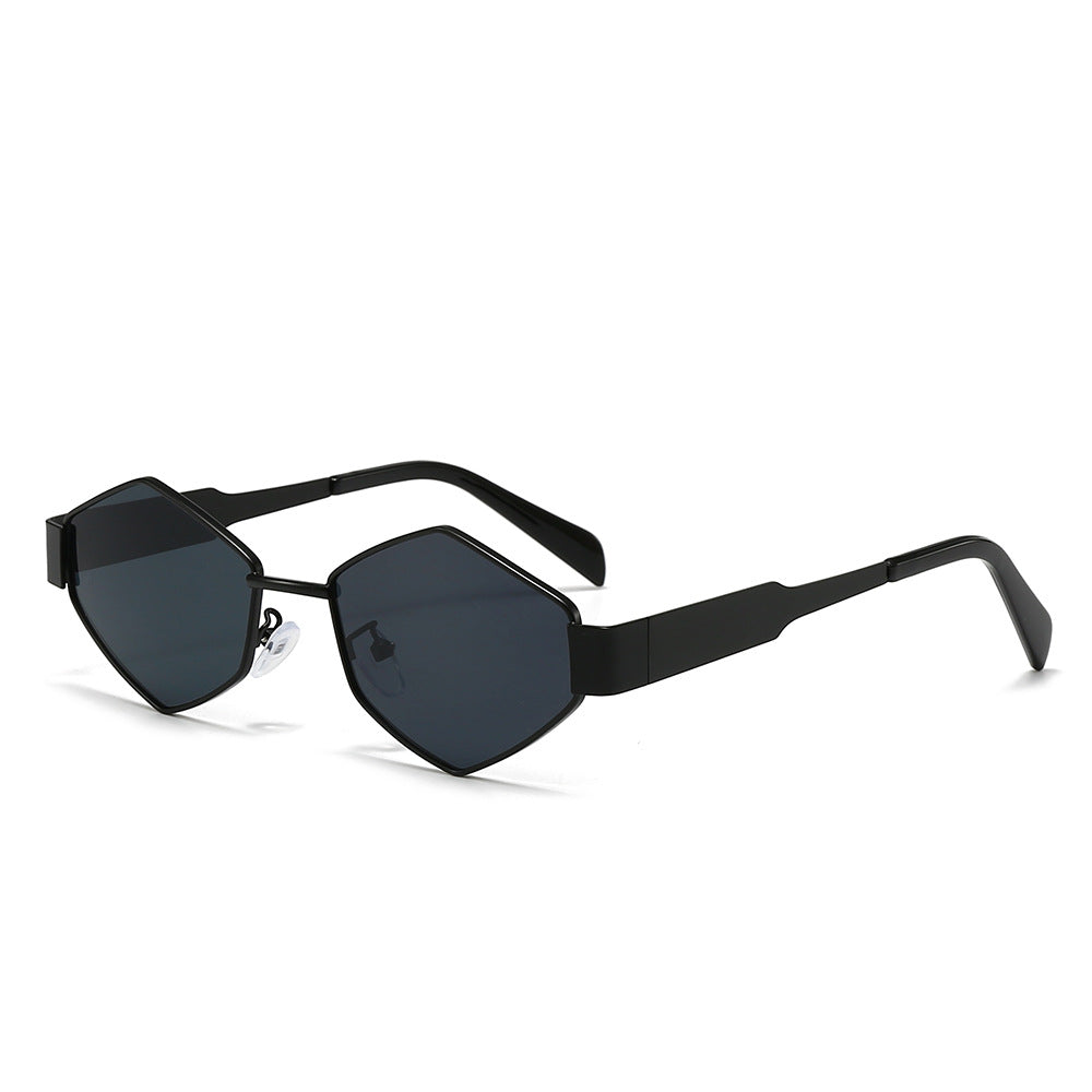 Geometric Polygon Metal Sunglasses – Modern Fashion Edition