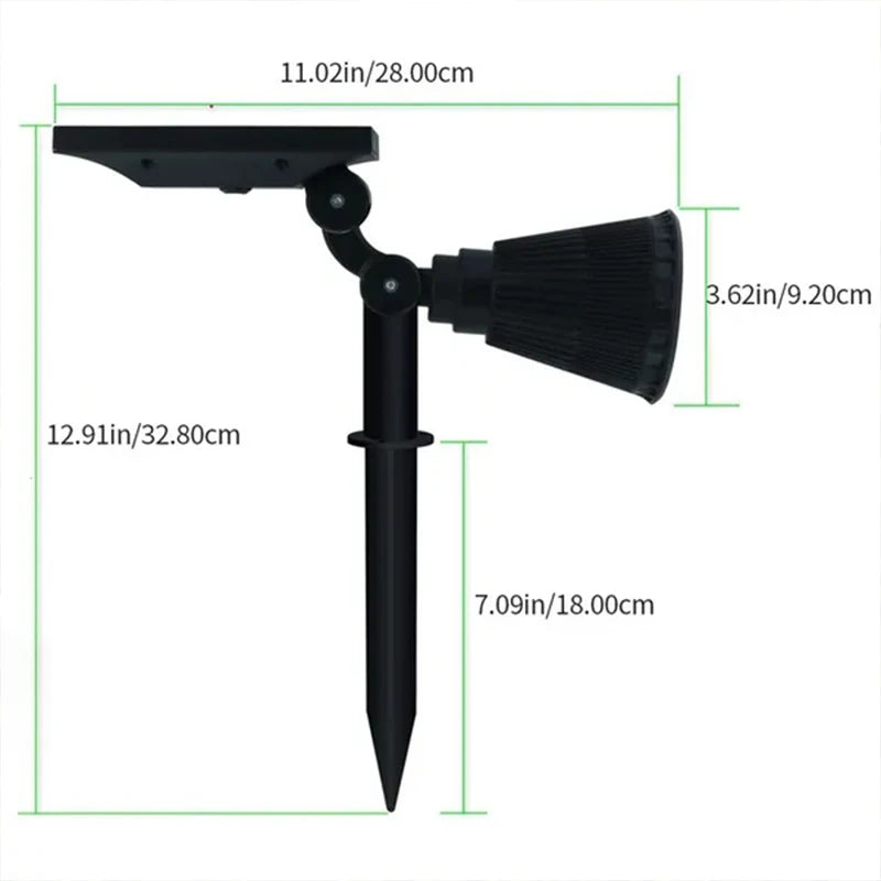 Solar LED Garden Spotlight – Adjustable IP65 Waterproof Landscape Light