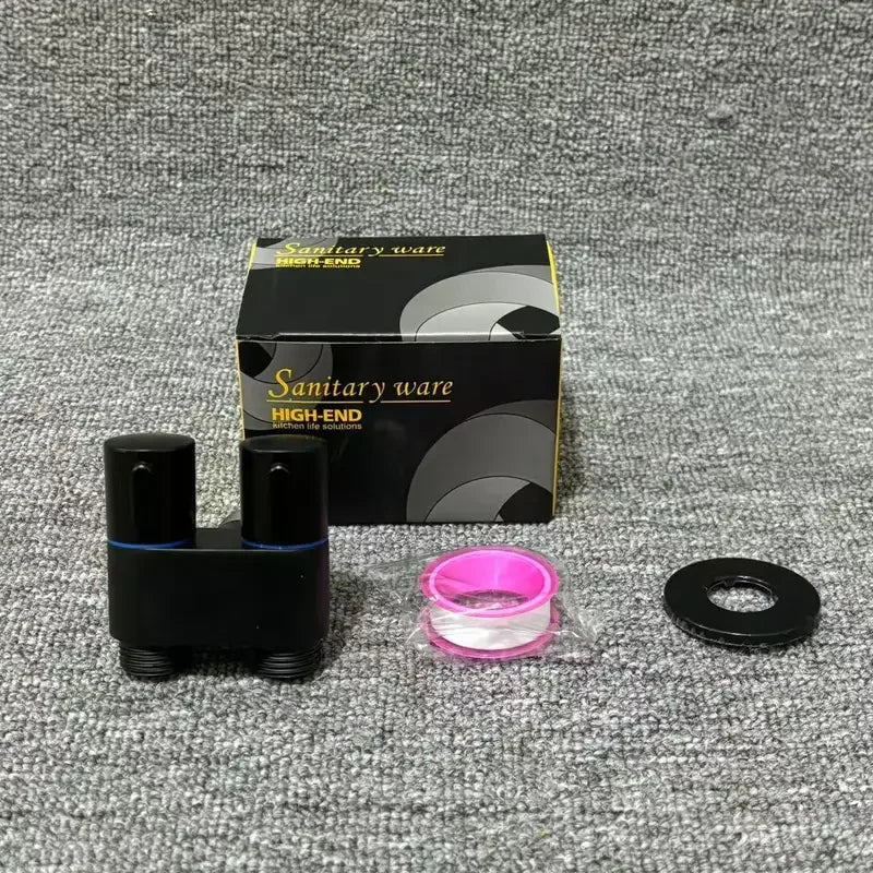 Stainless Steel Dual Outlet Angle Valve – High Flow Bathroom & Laundry Control