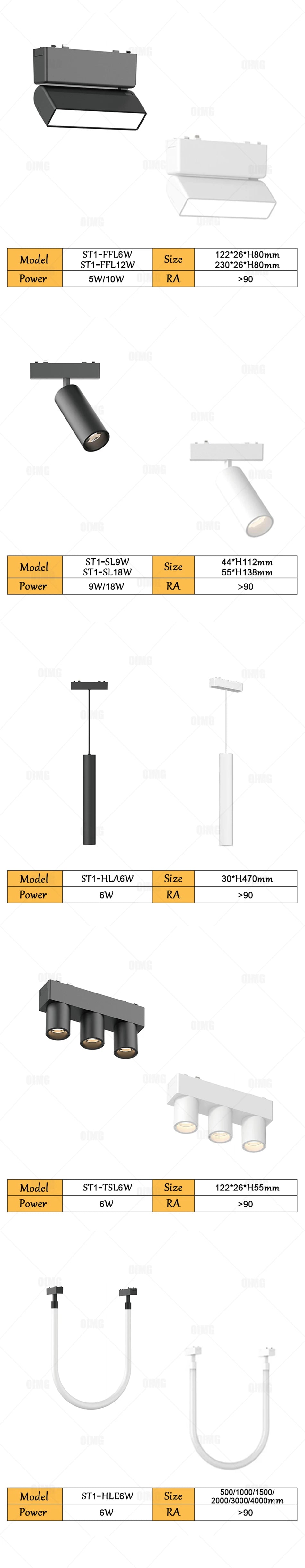 48V Magnetic Track Light System – Ultra Thin 6mm – Tuya Smart Dimming