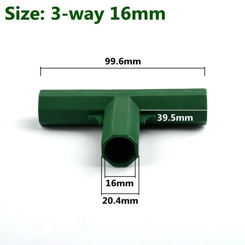 Modular Garden Frame Connectors – Greenhouse & Plant Support Joints (8–20mm)