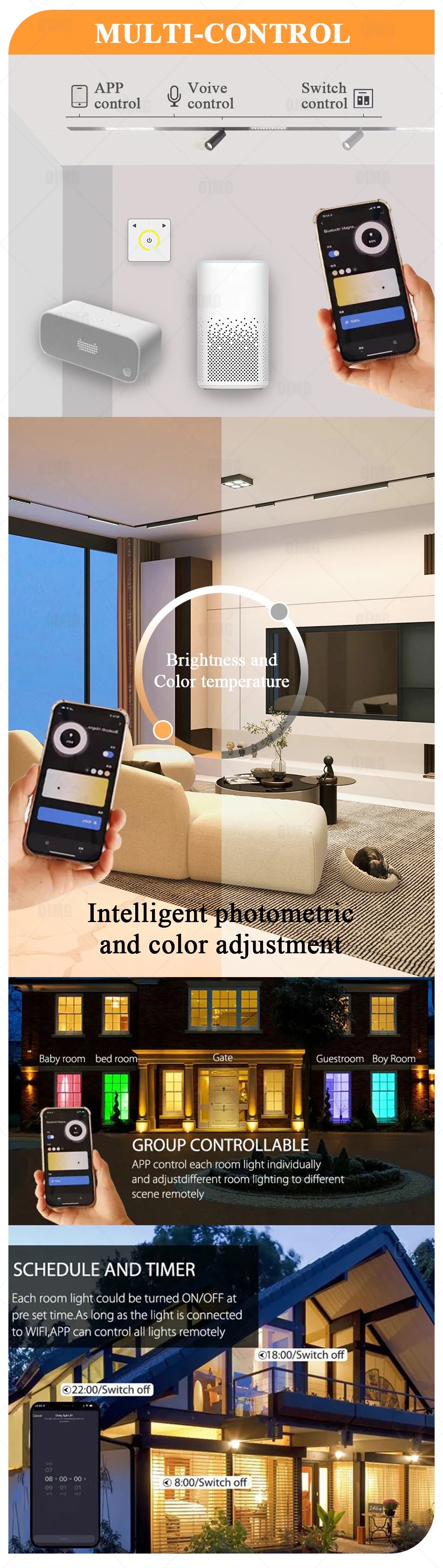 48V Magnetic Track Light System – Ultra Thin 6mm – Tuya Smart Dimming