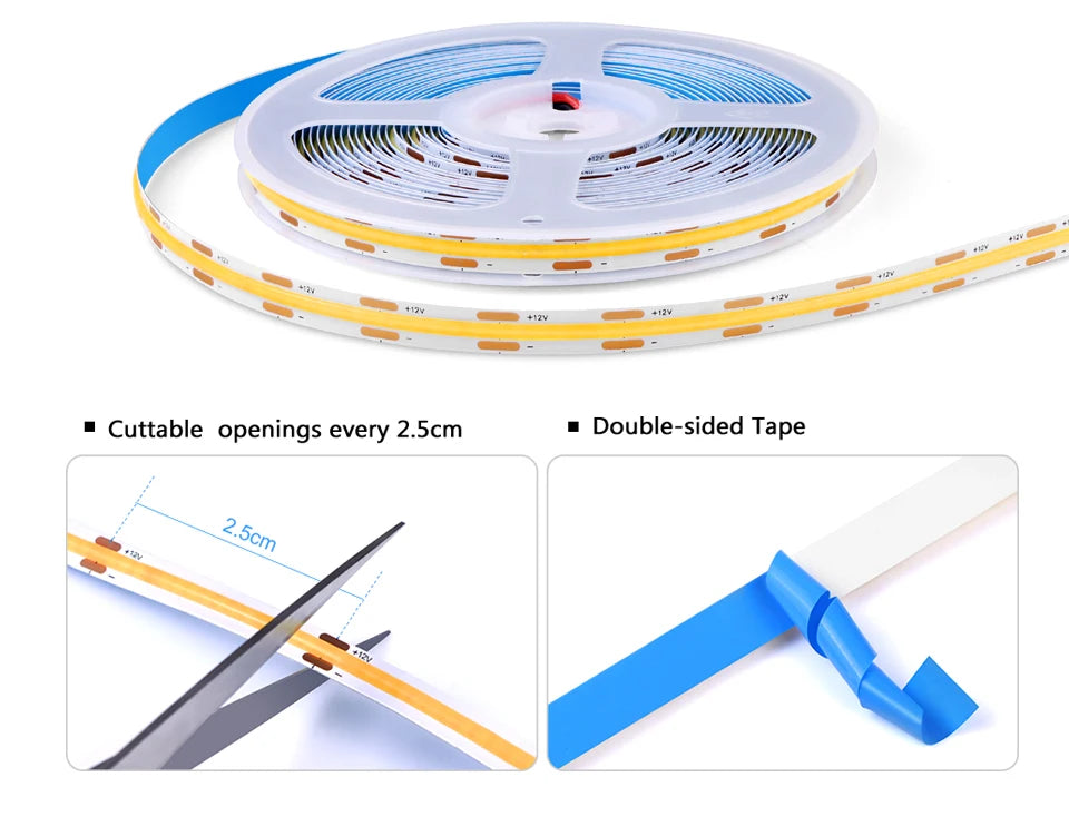 Invisible Touch LED Strip Light – 12V Smart Motion Sensor