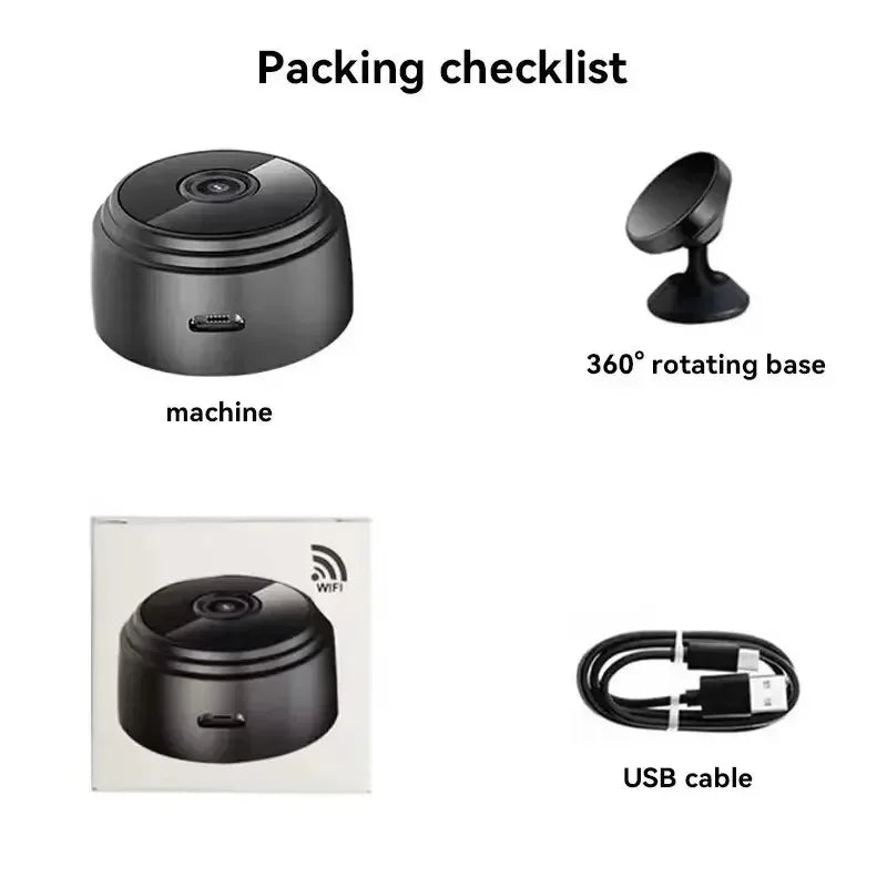 A9 Mini WiFi Security Camera – Wireless HD Indoor Surveillance