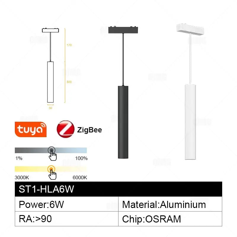 48V Magnetic Track Light System – Ultra Thin 6mm – Tuya Smart Dimming