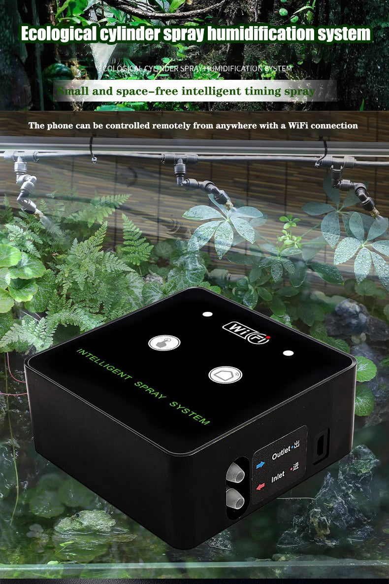 Smart WiFi Rainforest Mist System – Automatic Terrarium & Reptile Humidifier