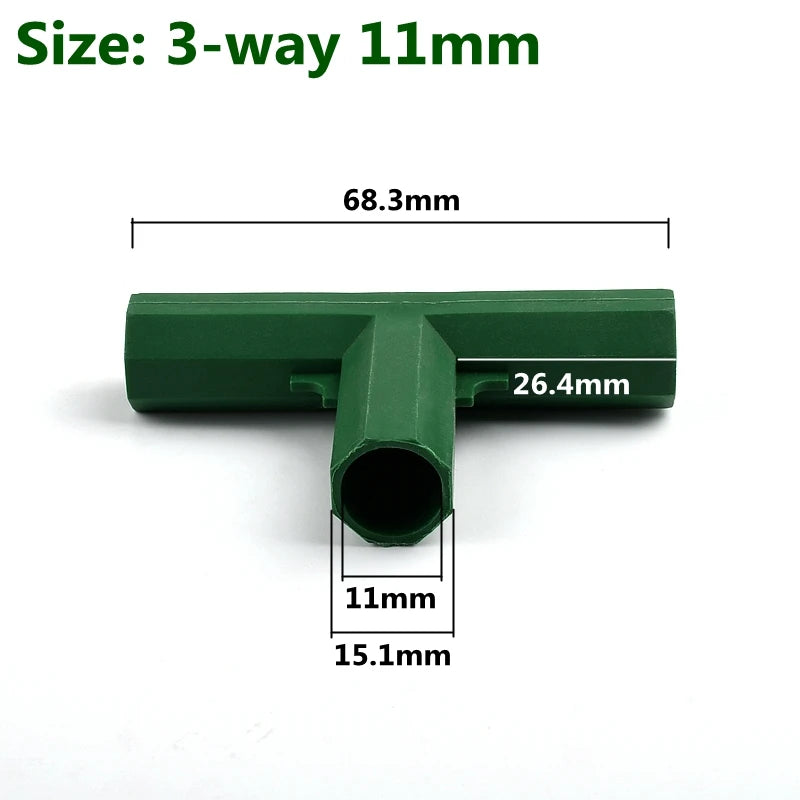 Modular Garden Frame Connectors – Greenhouse & Plant Support Joints (8–20mm)