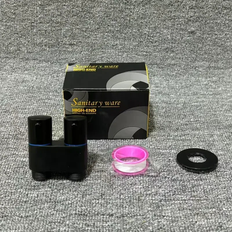 Stainless Steel Dual Outlet Angle Valve – High Flow Bathroom & Laundry Control