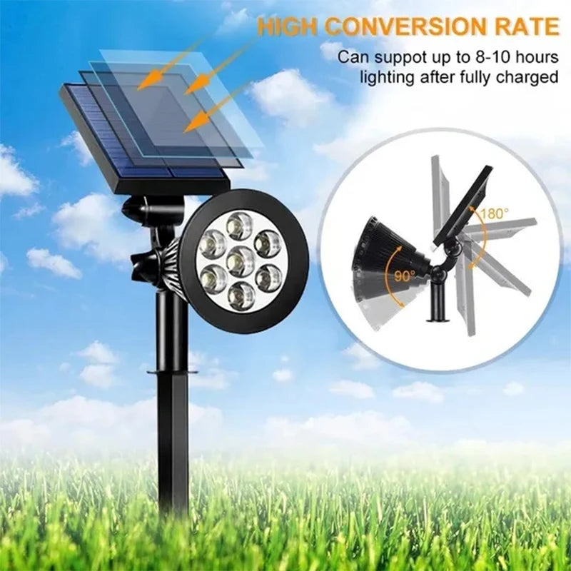 Solar LED Garden Spotlight – Adjustable IP65 Waterproof Landscape Light