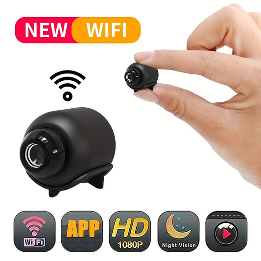 Mini WiFi Camera 1080P HD | Night Vision | Motion Detection | Portable Security Cam