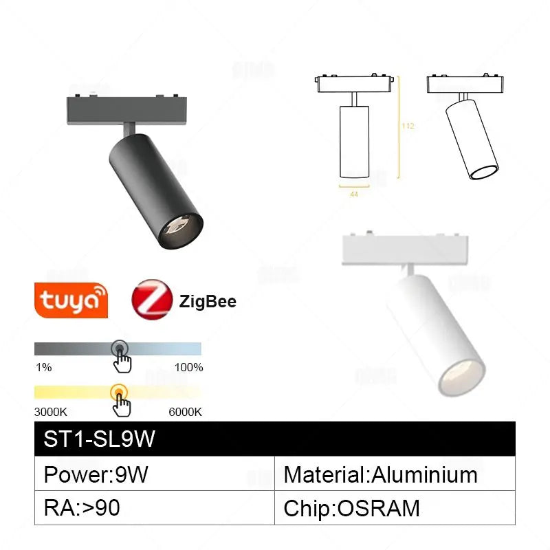 48V Magnetic Track Light System – Ultra Thin 6mm – Tuya Smart Dimming