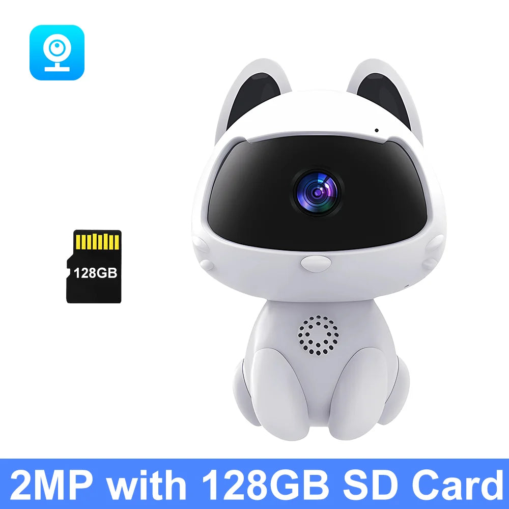 Smart Indoor WiFi Camera for Baby & Pets – Two-Way Audio & Motion Tracking
