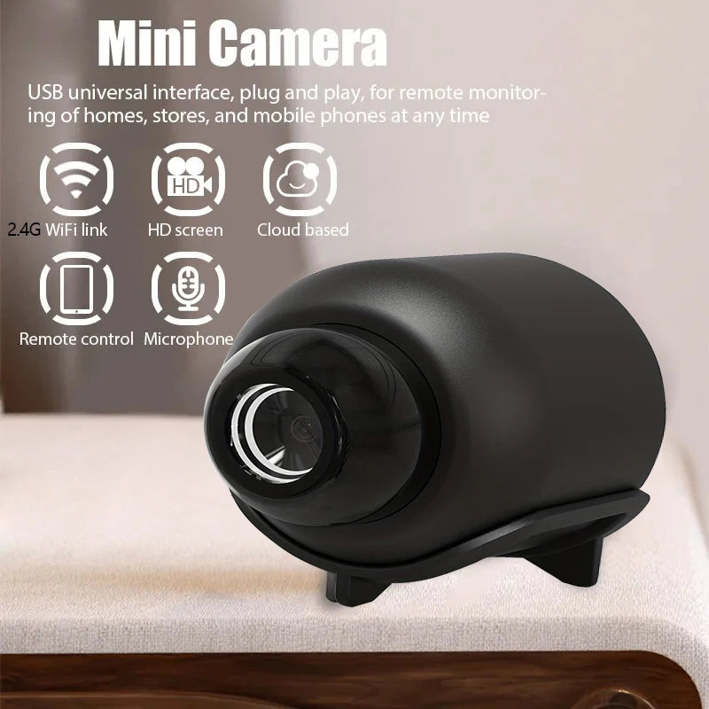 Mini WiFi Camera 1080P HD | Night Vision | Motion Detection | Portable Security Cam