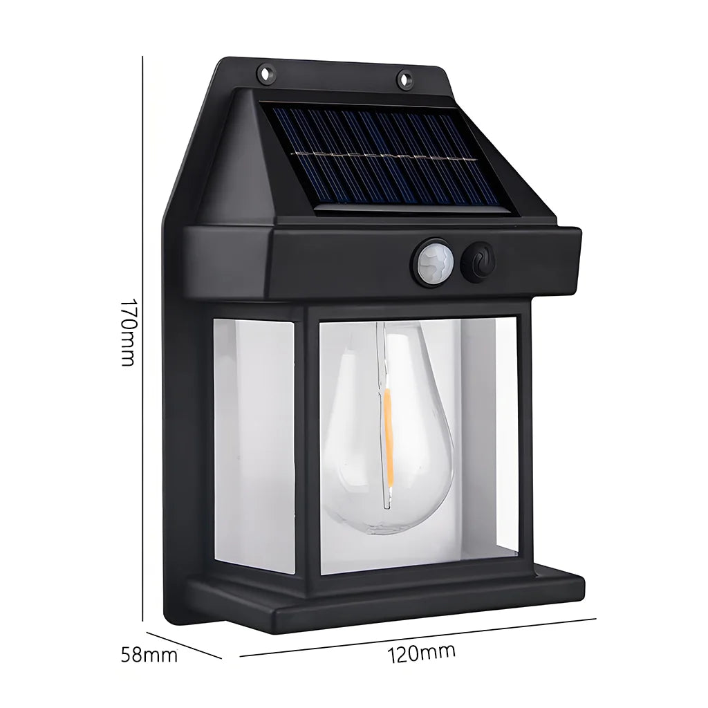 Solar Wall Lantern – Waterproof LED Outdoor Garden Light