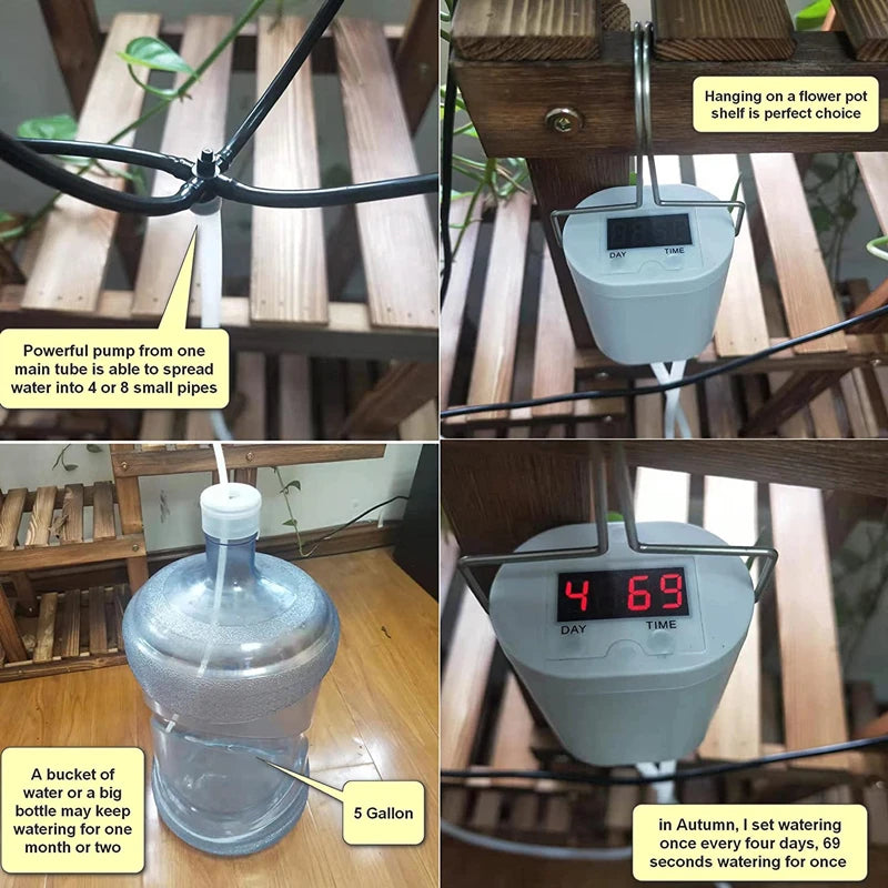 Smart Drip Irrigation Pump Kit – 2 to 16 Head Automatic Watering System