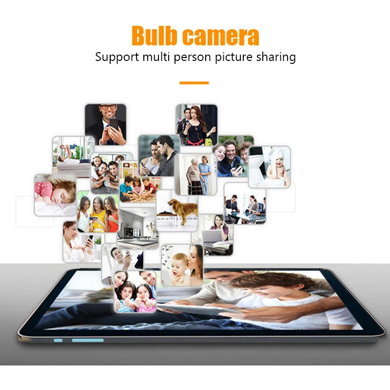 5G WiFi E27 Security Camera Bulb – 2MP Night Vision with Motion Tracking