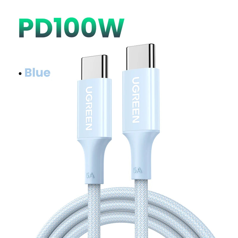 UGREEN 100W USB-C to USB-C Fast Charging Cable (PD 5A, E-Marker)MacBook iPhone17 16 iPad Samsung