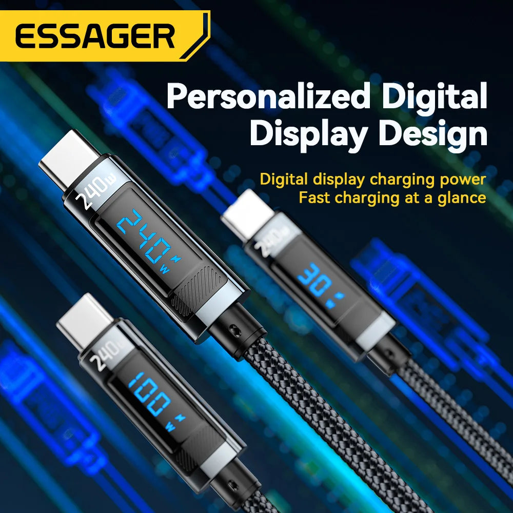 Ultra-Fast 240W USB-C Cable — Power Delivery 3.1 for Laptops & Phones