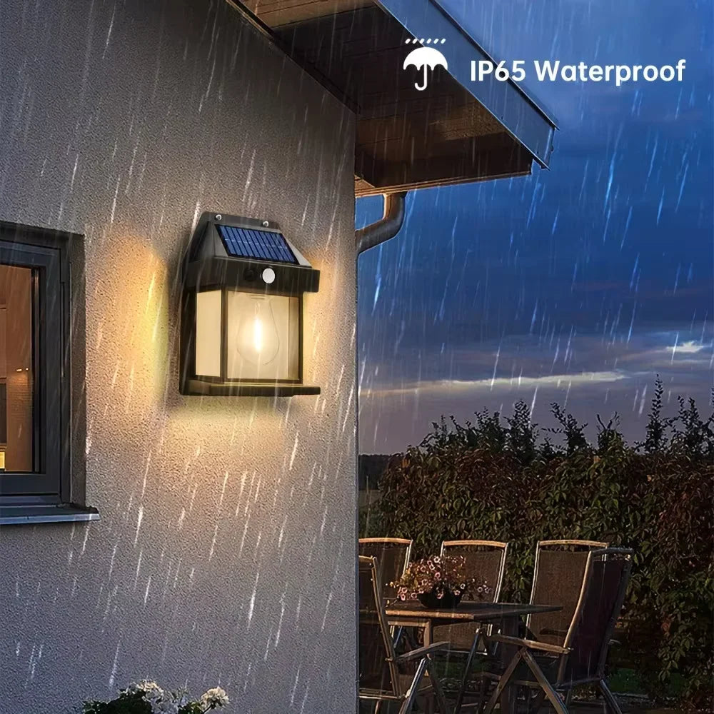 Solar Wall Lantern – Waterproof LED Outdoor Garden Light