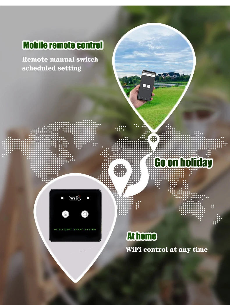Smart WiFi Rainforest Mist System – Automatic Terrarium & Reptile Humidifier