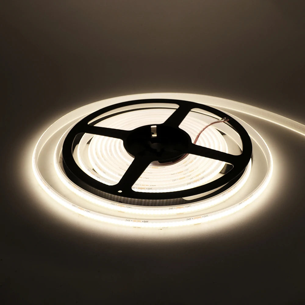 COB LED Strip Light 12V/24V – Waterproof IP68 – 320 LEDs/m High Density