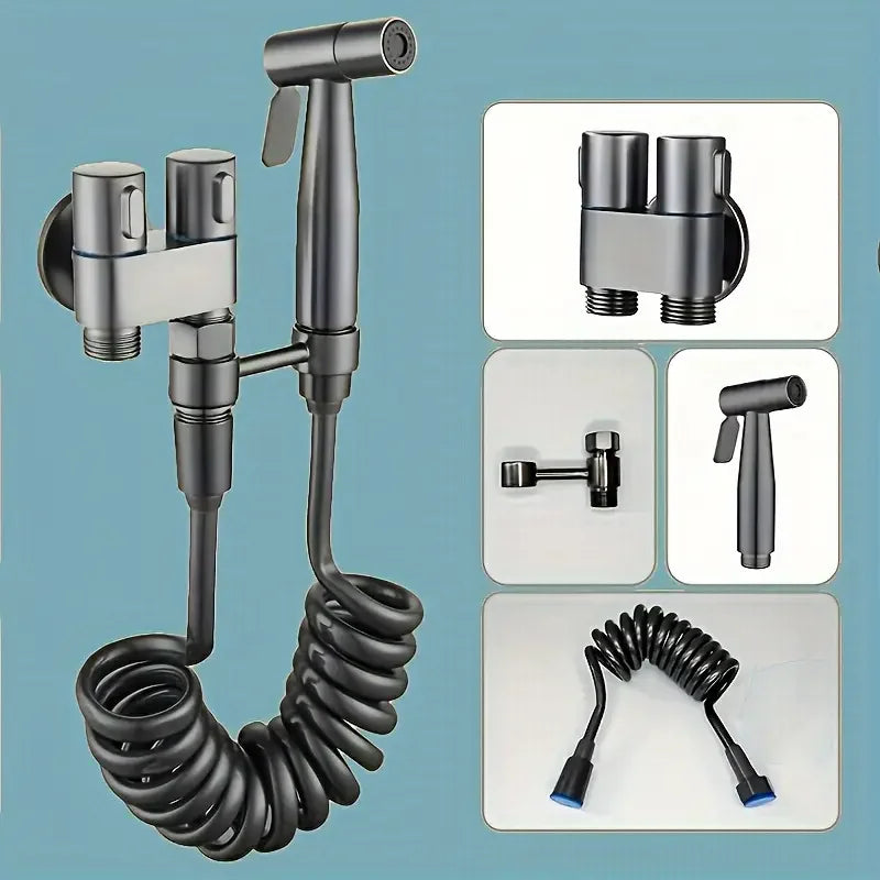 Stainless Steel Dual Outlet Angle Valve – High Flow Bathroom & Laundry Control