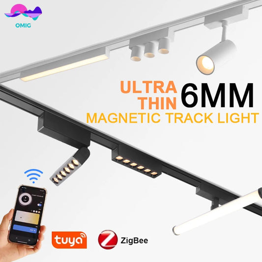 48V Magnetic Track Light System – Ultra Thin 6mm – Tuya Smart Dimming