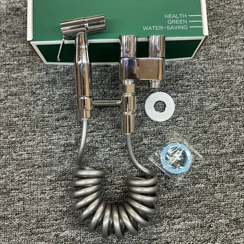 Stainless Steel Dual Outlet Angle Valve – High Flow Bathroom & Laundry Control