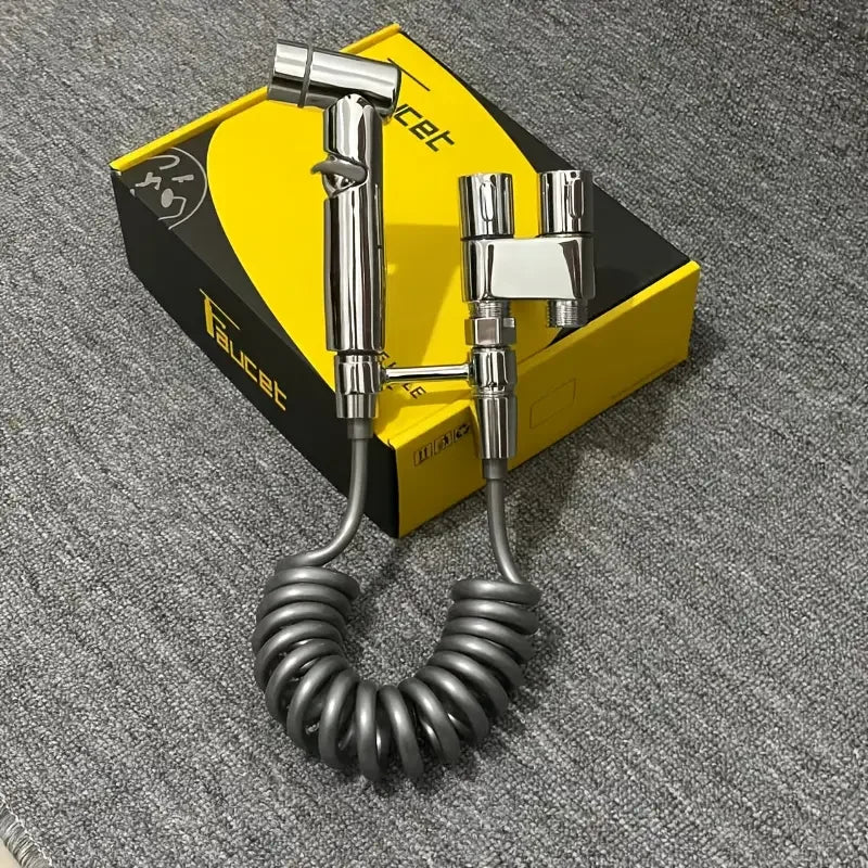 Stainless Steel Dual Outlet Angle Valve – High Flow Bathroom & Laundry Control