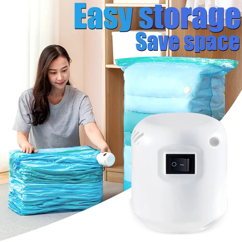 55W Electric Vacuum Pump for Storage Bags – Compact Compression Air Pump