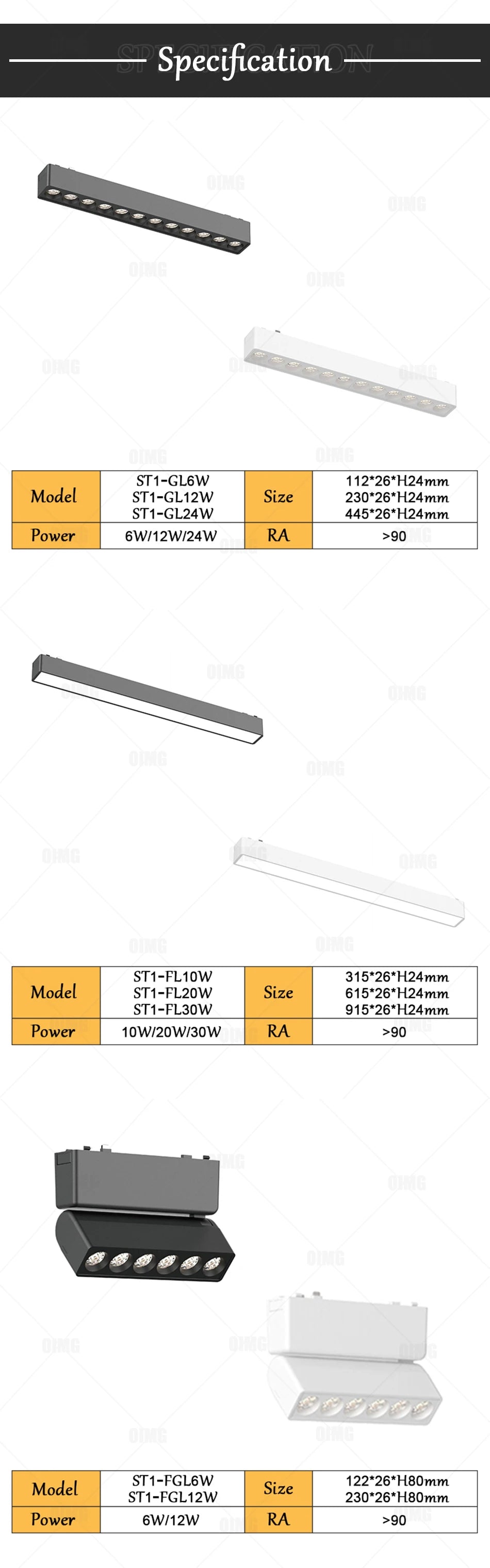48V Magnetic Track Light System – Ultra Thin 6mm – Tuya Smart Dimming