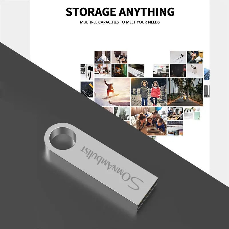USB Flash Drive Metal – High-Speed Portable Storage (16GB–128GB)