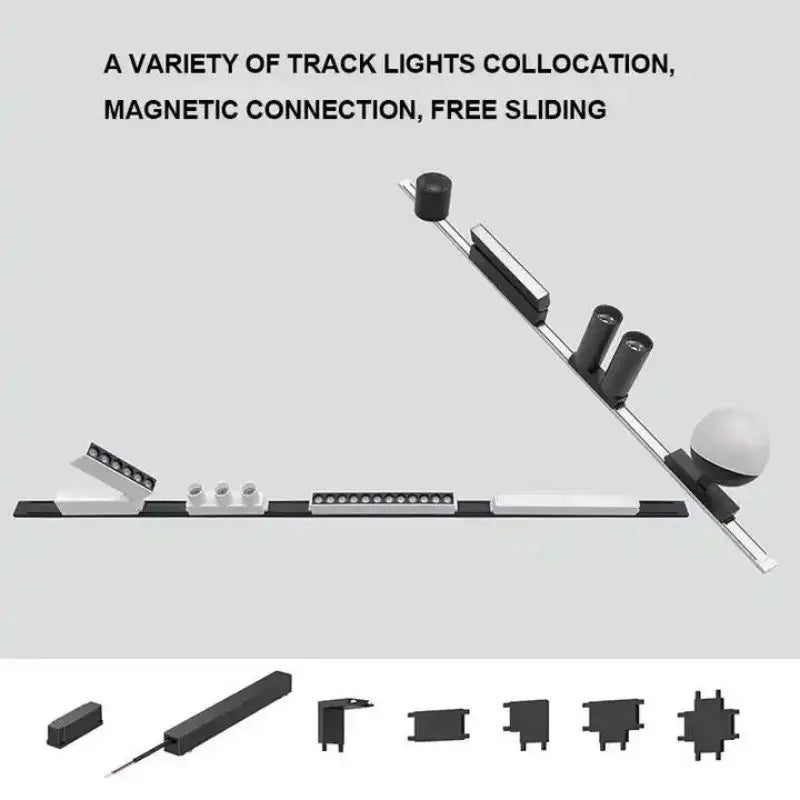 48V Magnetic Track Light System – Ultra Thin 6mm – Tuya Smart Dimming